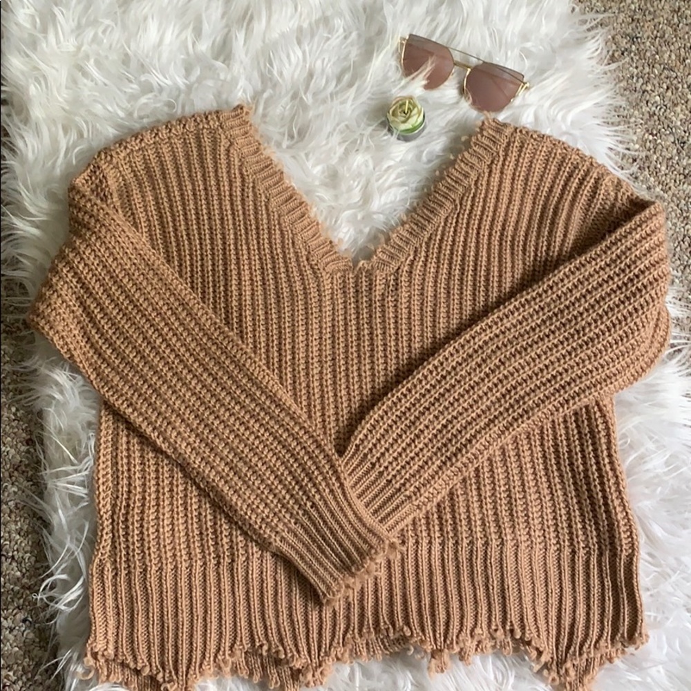 Cut off Crop Sweater